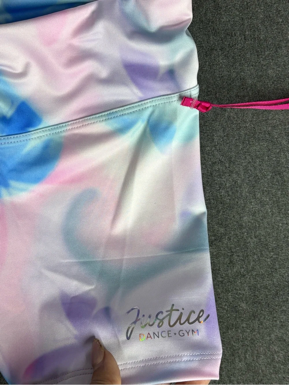 🆕 Justice Girls Dance Gym Sports Active Shorts & Bra 2 Pc Set SIZE L(12/14)